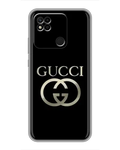 Чехол для Xiaomi Redmi 10A с картинкой «Gucci — золото на черном» Чехол для Xiaomi Redmi 10A с картинкой «Gucci — золото на черном»