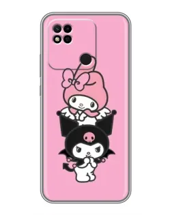Чехол для Xiaomi Redmi 10A с картинкой «My Melody и Kuromi» Чехол для Xiaomi Redmi 10A с картинкой «My Melody и Kuromi»