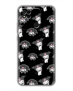 Чехол для Xiaomi Redmi 10A с картинкой «Черный паттерн Kuromi» Чехол для Xiaomi Redmi 10A с картинкой «Черный паттерн Kuromi»