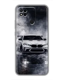 Чехол для Xiaomi Redmi 10A с картинкой «BMW сквозь туман»