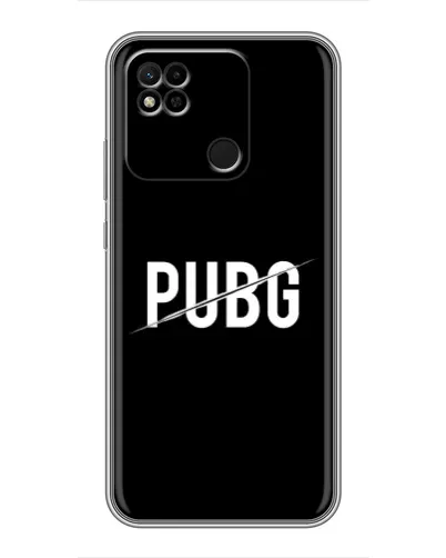 Чехол для Xiaomi Redmi 10A с картинкой «PUBG — белый логотип» Чехол для Xiaomi Redmi 10A с картинкой «PUBG — белый логотип»