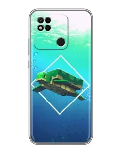 Чехол для Xiaomi Redmi 10A с картинкой «Черепаха Minecraft» Чехол для Xiaomi Redmi 10A с картинкой «Черепаха Minecraft»