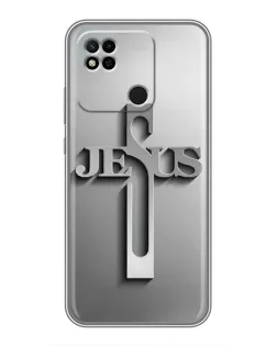 Чехол для Xiaomi Redmi 10A с картинкой «Металлический крест Jesus» Чехол для Xiaomi Redmi 10A с картинкой «Металлический крест Jesus»