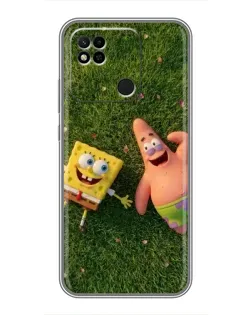 Чехол для Xiaomi Redmi 10A с картинкой «Друзья на лужайке» Чехол для Xiaomi Redmi 10A с картинкой «Друзья на лужайке»