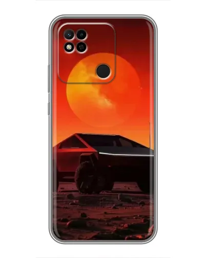 Чехол для Xiaomi Redmi 10A с картинкой «Cybertruck на Марсе»