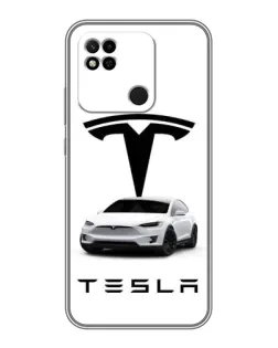 Чехол для Xiaomi Redmi 10A с картинкой «Tesla White Style» Чехол для Xiaomi Redmi 10A с картинкой «Tesla White Style»