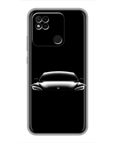 Чехол для Xiaomi Redmi 10A с картинкой «Фары Tesla Night»