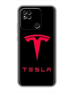 Чехол для Xiaomi Redmi 10A с картинкой «Tesla Red Logo» Чехол для Xiaomi Redmi 10A с картинкой «Tesla Red Logo»