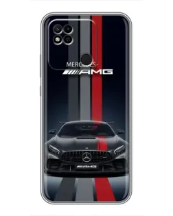 Чехол для Xiaomi Redmi 10A с картинкой «Mercedes — белый карбон» Чехол для Xiaomi Redmi 10A с картинкой «Mercedes — белый карбон»