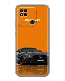 Чехол для Xiaomi Redmi 10A с картинкой «Оранжевый Mercedes AMG»