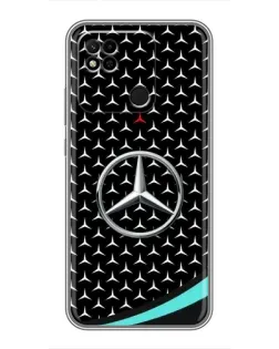 Чехол для Xiaomi Redmi 10A с картинкой «Mercedes — бирюзовый акцент»