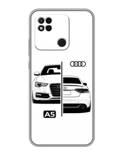 Чохол для Xiaomi Redmi 10A з картинкою «Audi — контрастний дизайн» Чохол для Xiaomi Redmi 10A з картинкою «Audi — контрастний дизайн»
