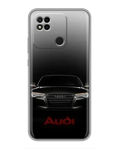 Чехол для Xiaomi Redmi 10A с картинкой «Audi — градиентный контур» Чехол для Xiaomi Redmi 10A с картинкой «Audi — градиентный контур»