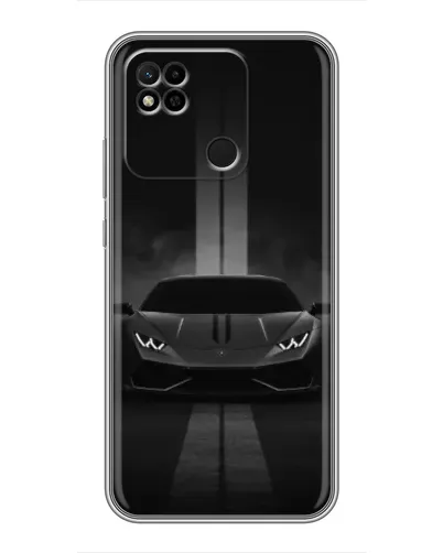 Чехол для Xiaomi Redmi 10A с картинкой «Lamborghini симметрия дорог»
