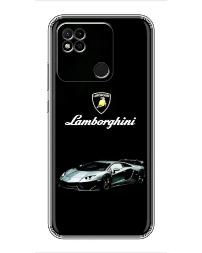 Чехол для Xiaomi Redmi 10A с картинкой «Логотип Lamborghini классика»