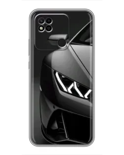 Чехол для Xiaomi Redmi 10A с картинкой «Lamborghini фары детализация»