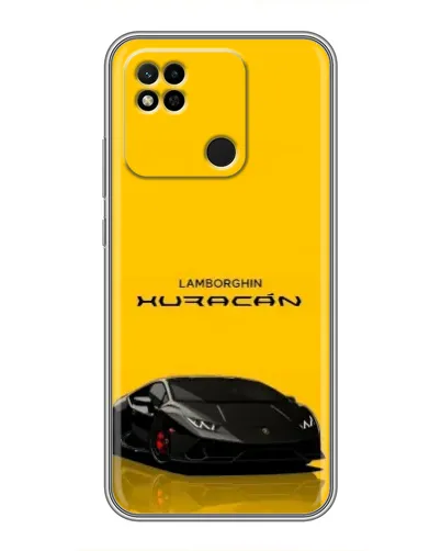 Чехол для Xiaomi Redmi 10A с картинкой «Lamborghini Huracan черный»