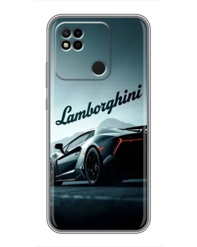 Чехол для Xiaomi Redmi 10A с картинкой «Классическая надпись Lamborghini»