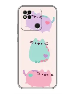 Чехол для Xiaomi Redmi 10A с картинкой «Pusheen трио» Чехол для Xiaomi Redmi 10A с картинкой «Pusheen трио»