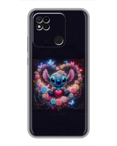 Чехол для Xiaomi Redmi 10A с картинкой «Stitch в цветах» Чехол для Xiaomi Redmi 10A с картинкой «Stitch в цветах»