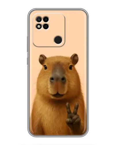 Чехол для Xiaomi Redmi 10A с картинкой «Капибара виктория»