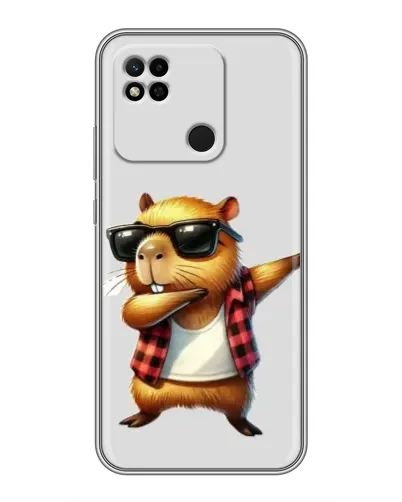 Чехол для Xiaomi Redmi 10A с картинкой «Капибара рэпер даб»