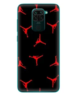 Чехол для Xiaomi Redmi 10X с картинкой «Jordan Red Pattern»