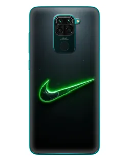 Чохол для Xiaomi Redmi 10X з картинкою «Неоновий контур Nike»