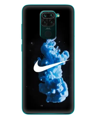 Чехол для Xiaomi Redmi 10X с картинкой «Nike и синий дым» Чехол для Xiaomi Redmi 10X с картинкой «Nike и синий дым»