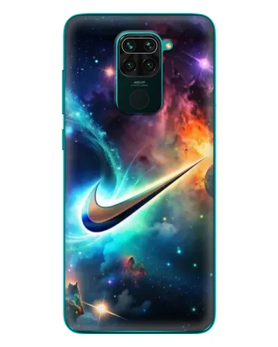 Чехол для Xiaomi Redmi 10X с картинкой «Космический Nike Swoosh» Чехол для Xiaomi Redmi 10X с картинкой «Космический Nike Swoosh»