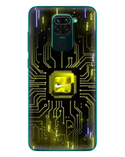 Чехол для Xiaomi Redmi 10X с картинкой «Nike — золотая искра» Чехол для Xiaomi Redmi 10X с картинкой «Nike — золотая искра»