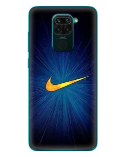 Чехол для Xiaomi Redmi 10X с картинкой «Синий пульс Nike» Чехол для Xiaomi Redmi 10X с картинкой «Синий пульс Nike»