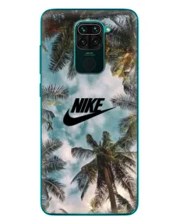 Чехол для Xiaomi Redmi 10X с картинкой «Тропический принт Nike» Чехол для Xiaomi Redmi 10X с картинкой «Тропический принт Nike»