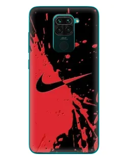Чехол для Xiaomi Redmi 10X с картинкой «Красные брызги Nike» Чехол для Xiaomi Redmi 10X с картинкой «Красные брызги Nike»