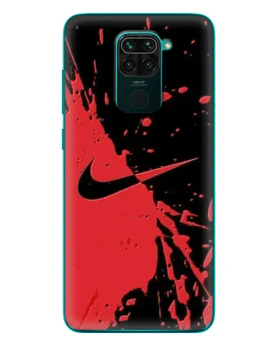 Чехол для Xiaomi Redmi 10X с картинкой «Красные брызги Nike» Чехол для Xiaomi Redmi 10X с картинкой «Красные брызги Nike»