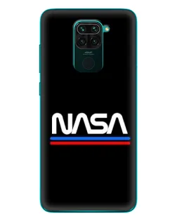 Чохол для Xiaomi Redmi 10X з картинкою «NASA — класика Red Blue» Чохол для Xiaomi Redmi 10X з картинкою «NASA — класика Red Blue»