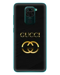 Чохол для Xiaomi Redmi 10X з картинкою «Золотий логотип Gucci»