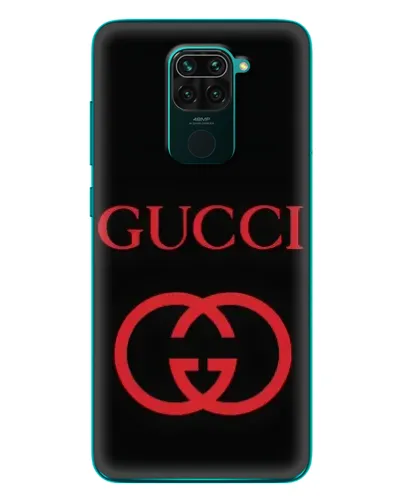 Чехол для Xiaomi Redmi 10X с картинкой «Gucci — красный логотип»