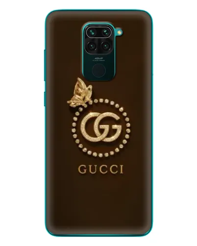Чехол для Xiaomi Redmi 10X с картинкой «Gucci — золотая бабочка»