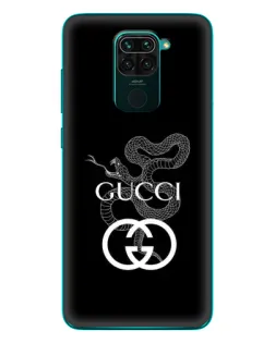 Чохол для Xiaomi Redmi 10X з картинкою «Gucci — срібна змія»