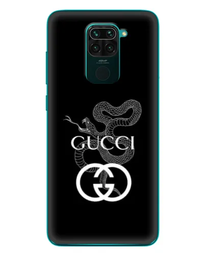 Чехол для Xiaomi Redmi 10X с картинкой «Gucci — серебряная змея»