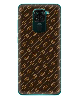 Чохол для Xiaomi Redmi 10X з картинкою «Gucci — золоті діагоналі»