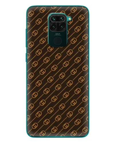 Чехол для Xiaomi Redmi 10X с картинкой «Gucci — золотые диагонали»