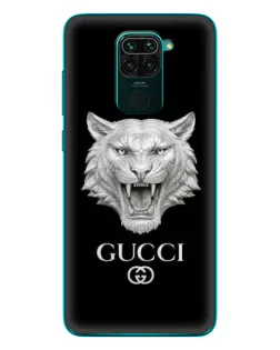 Чохол для Xiaomi Redmi 10X з картинкою «Gucci — срібний лев»