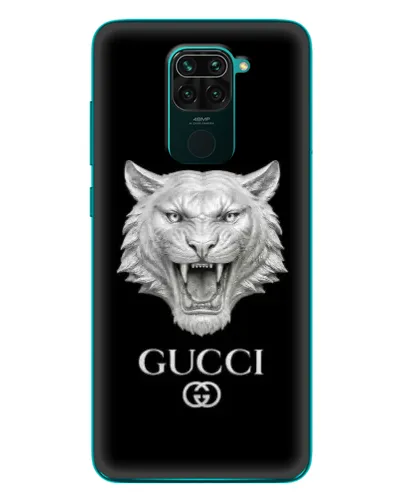 Чехол для Xiaomi Redmi 10X с картинкой «Gucci — серебряный лев» Чехол для Xiaomi Redmi 10X с картинкой «Gucci — серебряный лев»