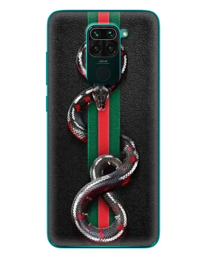 Чехол для Xiaomi Redmi 10X с картинкой «Gucci — змея на полосе» Чехол для Xiaomi Redmi 10X с картинкой «Gucci — змея на полосе»
