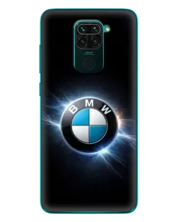 Чехол для Xiaomi Redmi 10X с картинкой «BMW — неоновое сияние»