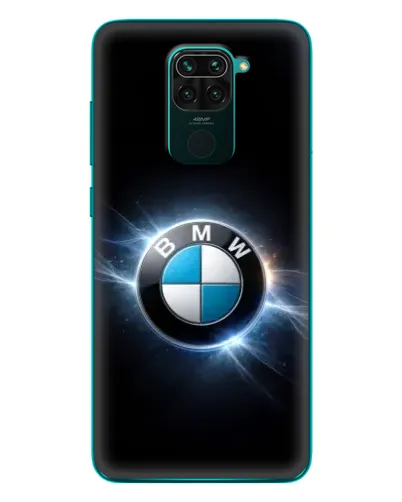 Чехол для Xiaomi Redmi 10X с картинкой «BMW — неоновое сияние»