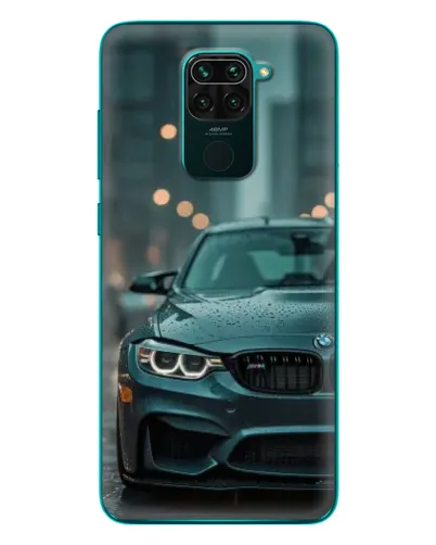 Чехол для Xiaomi Redmi 10X с картинкой «BMW в огнях города»