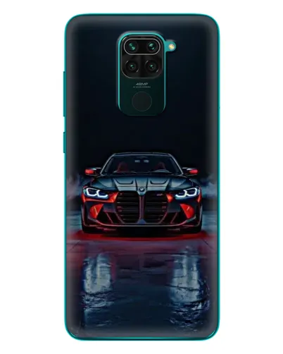 Чехол для Xiaomi Redmi 10X с картинкой «BMW на мокрой дороге»